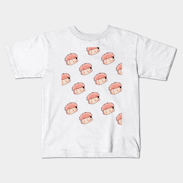 Jujutsu Kaisen yuji itadori cute Kids T-Shirt by Tees4Teens